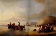 Delacroix Auguste Depart pour la peche oil painting on canvas